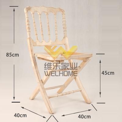 Wooden folding napoleon chair for wedding/event